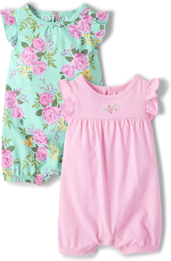 The Children's Place Baby Girls' And Toddler Everyday Summer Rompers by TheChildrensPlace