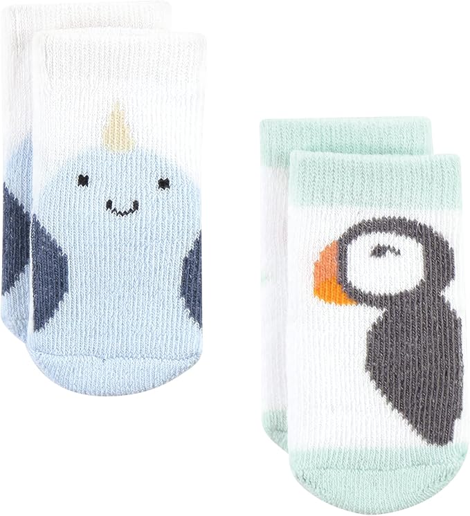 Hudson Baby Baby 8-pack Cotton Rich Newborn and Terry Socks - Image 4