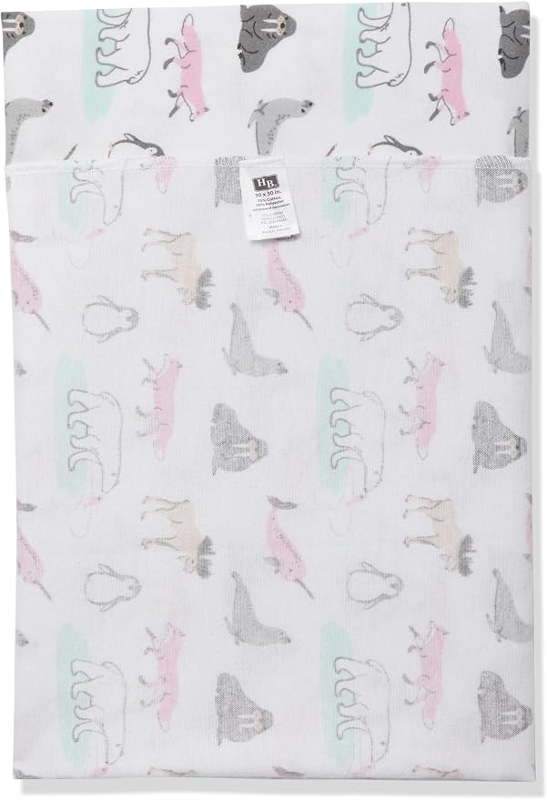 Little Treasure Hudson Baby Cotton Poly Flannel Receiving Blankets Multipack - Image 2