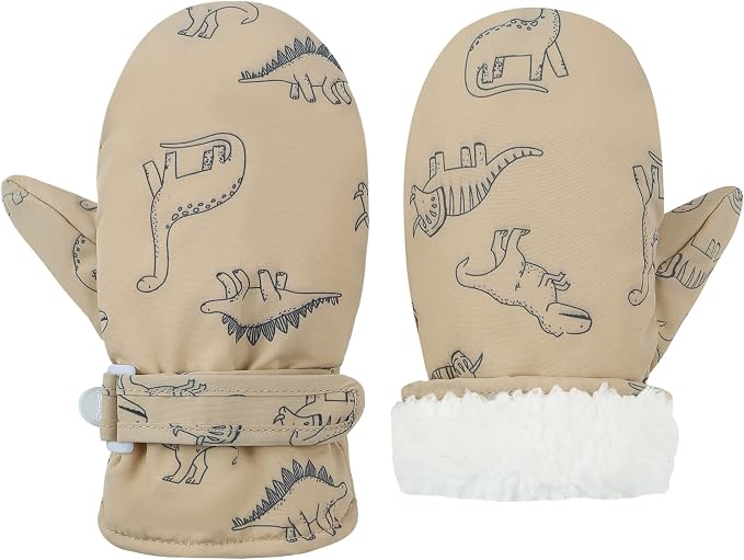 Toddler Mittens Lined Fleece Snow Gloves by Fynnsure