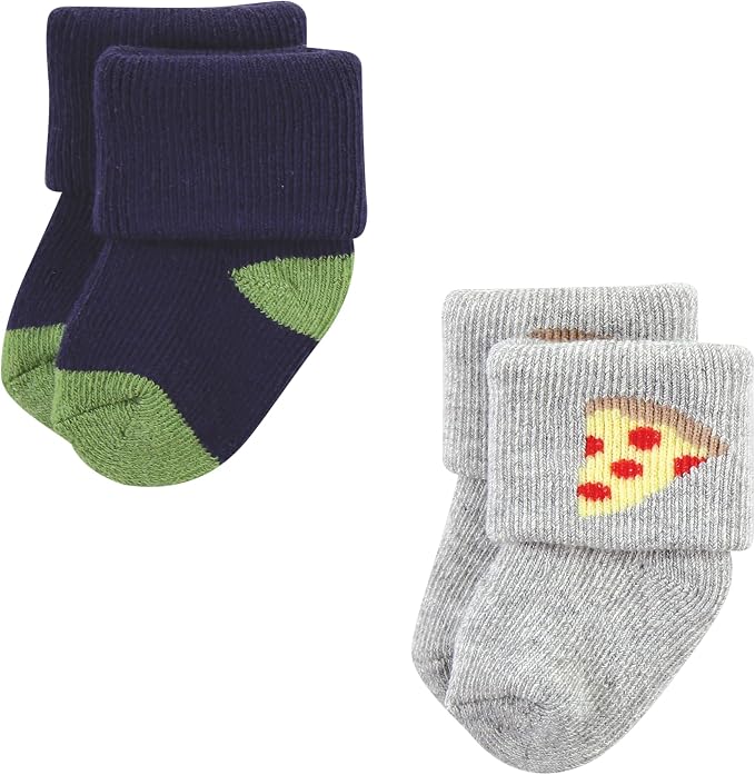 Hudson Baby Baby 8-pack Cotton Rich Newborn and Terry Socks - Image 3
