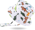 JANGANNSA Cotton Baby Sun Hat Infant Toddler Boys Girls Bucket Hats Summer Sun by JANGANNSA