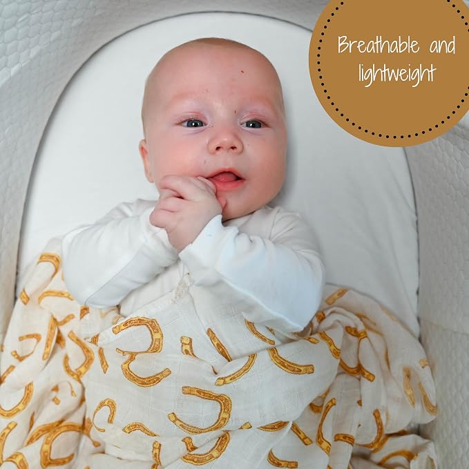 LollyBanks Baby Swaddle Blankets, 100% Organic Cotton Muslin Baby Blanket | 2 - Image 5