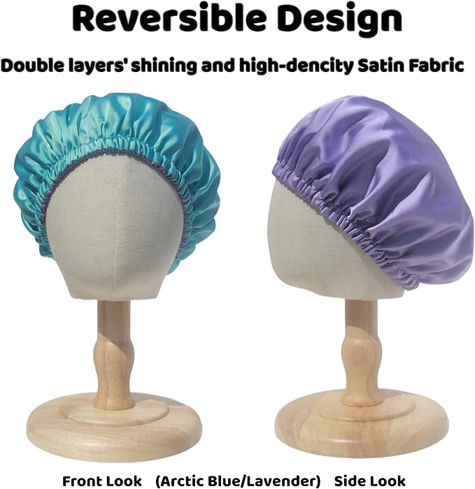 AKISS Baby Infant Newborn Toddler Satin Silk Hair Bonnet Cap - Image 2