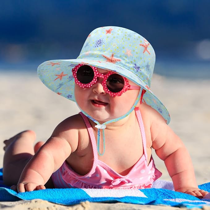 Sarfel Baby Sun Hat Summer Baby Boy Hats UPF 50+ Sun Protection Toddler Hat - Image 3