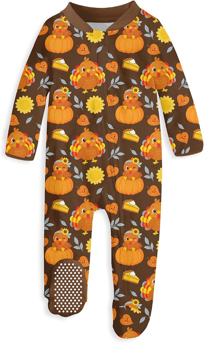 uideazone Baby Girls Footed Pajamas, Zip Sleeper by uideazone
