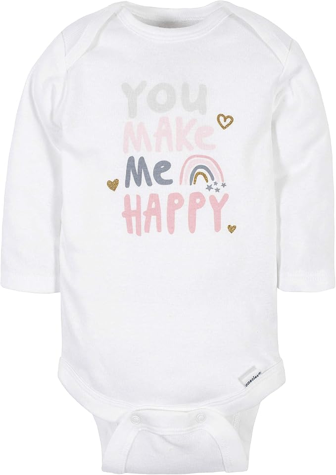 Gerber Baby Girls' 6-pack Long-sleeve Onesies Bodysuits - Image 2