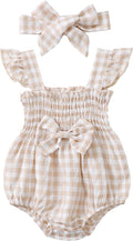 Renotemy Newborn Infant Baby Girl Clothes Rompers Summer Jumpsuits Short Sleeve Romper Infant Baby Clothes Girl