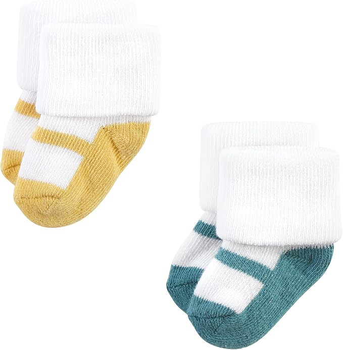 Hudson Baby Baby 8-pack Cotton Rich Newborn and Terry Socks - Image 3
