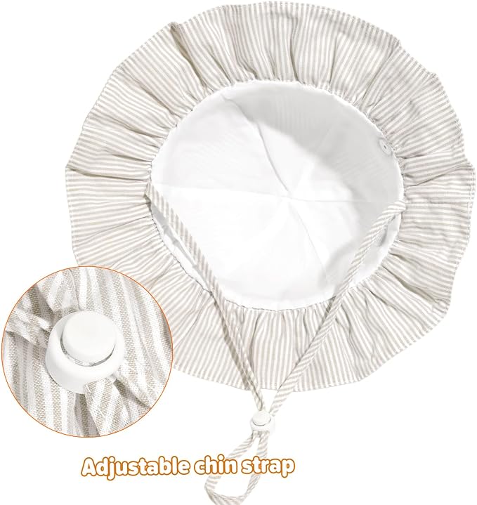 Baby Girl Wide Brim Bucket Hats - Image 6
