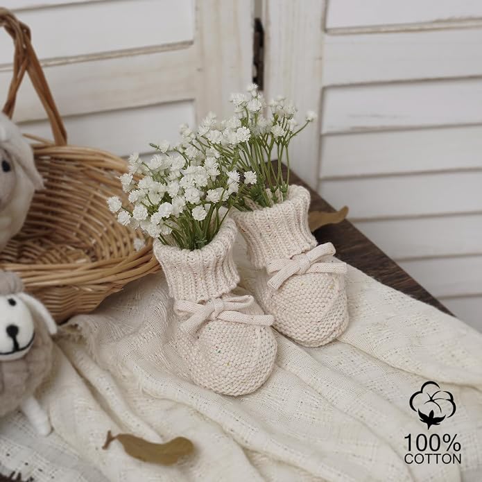 LAWKUL Baby Booties Newborn Babe First Walkers Non-Slip Stay On Boots Crib - Image 4