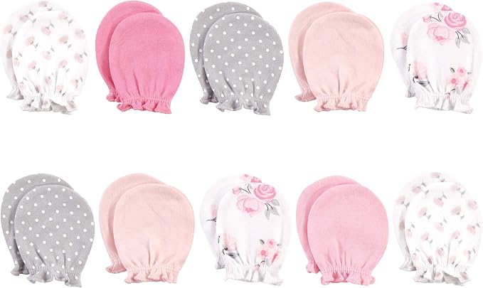 Hudson Baby Baby Hudson Baby Unisex Baby Cotton Scratch Mittens, One Size - Image 2