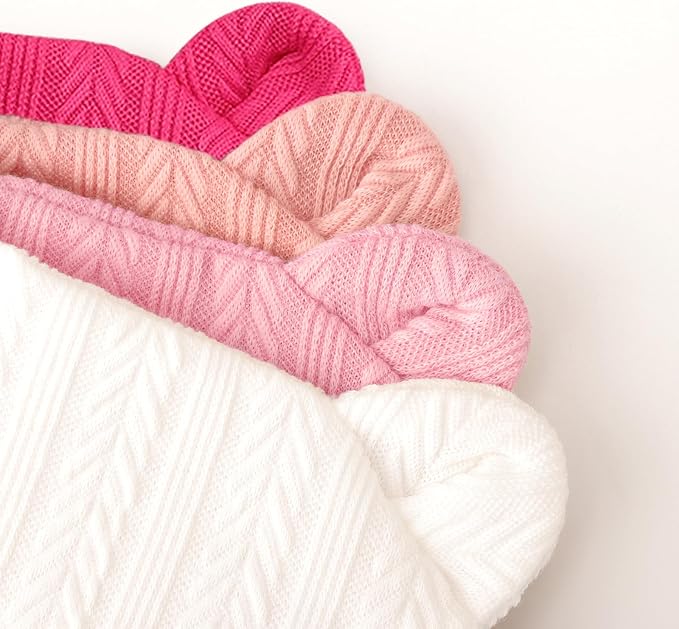 Newborn Baby Hat and Mittens Set Bear Ears Toddler Infant Beanie Caps Newborn - Image 3