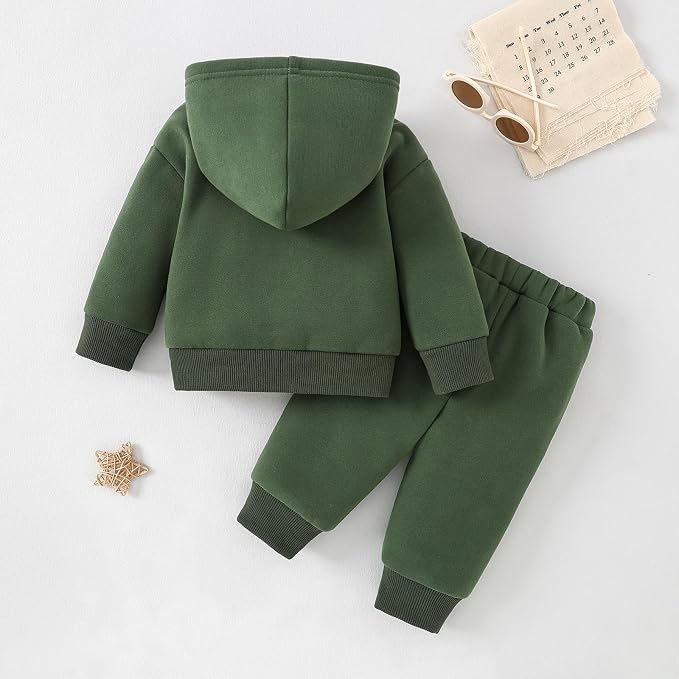 Toddler Baby Boy Fall Clothes Long Sleeve Hoodie Sweatshirts Pants Set Infant - Image 3