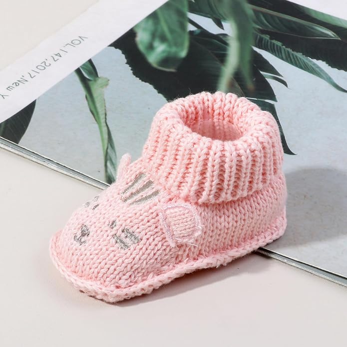 Infant Baby Boys Girls Knitted Booties Soft Cute First Walking Socks Shoes | - Image 5