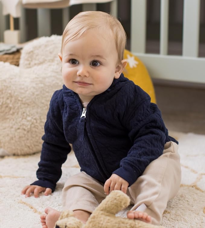 Burt's Bees Baby Unisex Jacket, Lightweight Zip-up Sweatshirt Hooded Coat or - Image 3