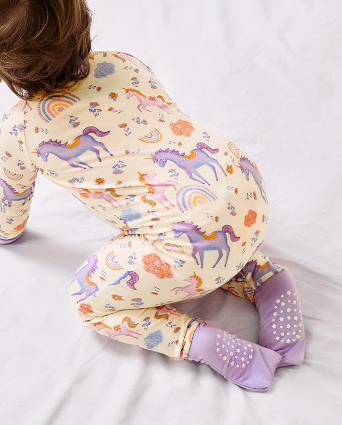 babee Reshinee Viscose Derived from Bamboo Baby Footie Pajamas Convertible - Image 6