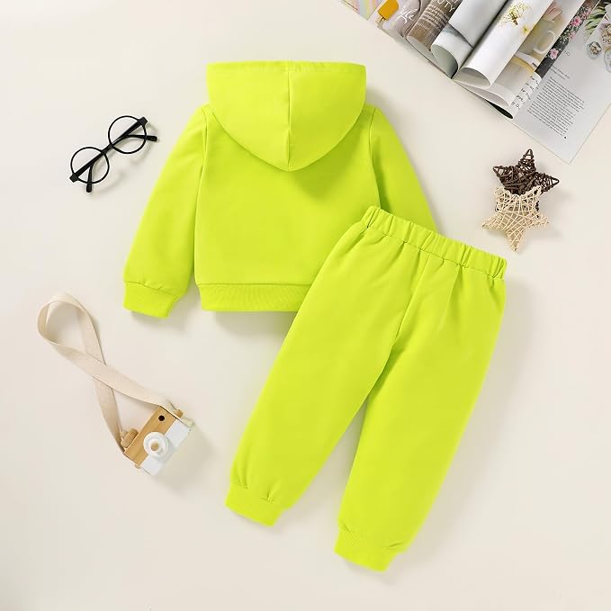 Happy Town Baby Fall Outfits for Girl Boy Long Sleeve Hoodie Top and Long - Image 3