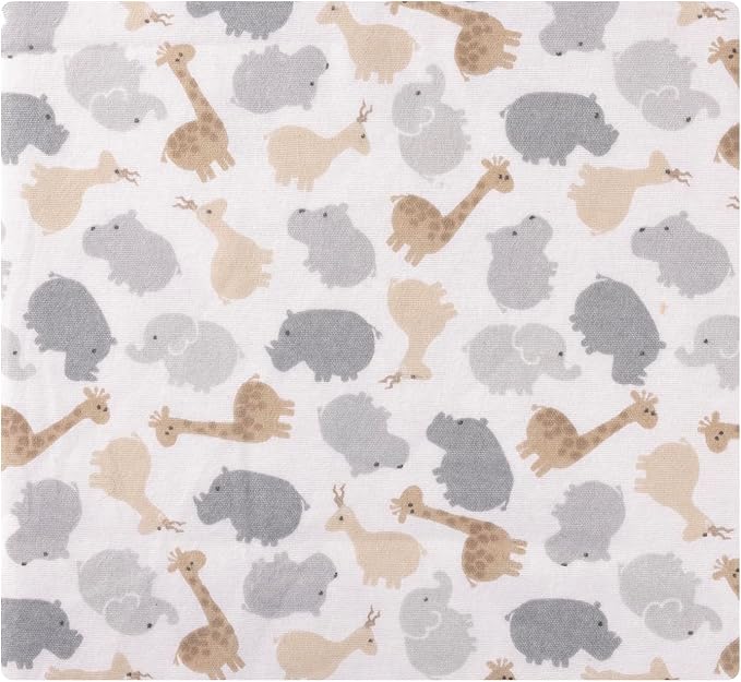 Hudson Baby Cotton Flannel Receiving Blankets 7-Pack Bundle, Safari Friends - Image 3
