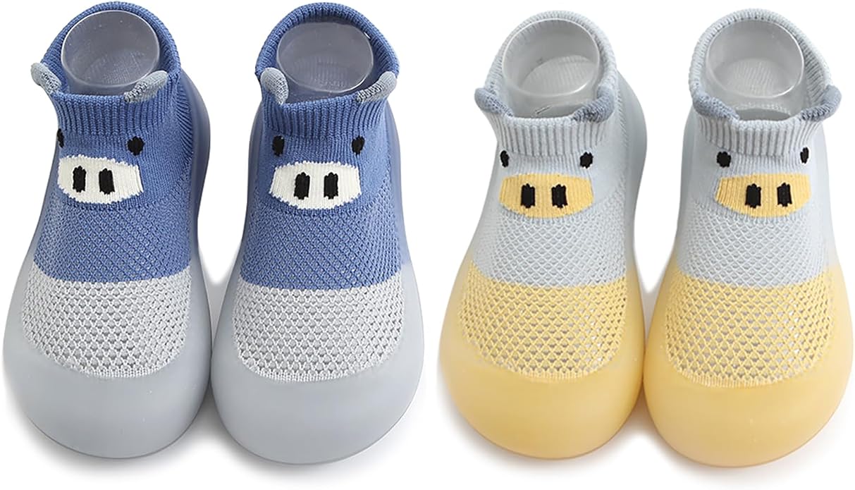 Baby Non Slip Socks Shoes Toddler Girls Boys First Walking Shoes Infant Indoor by HOVELL