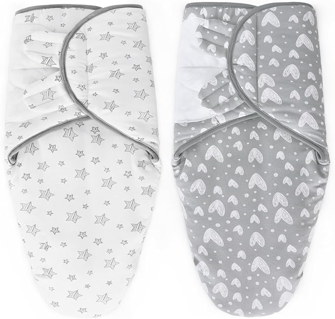 Biloban Quilted Baby Swaddles 0-3 Months 2 Pack, Warm Quilted Baby Swaddle | by Bilobanbabybedding