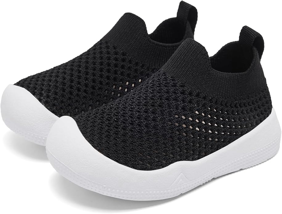 Eashi Baby Boy Girl Non-Skid Indoor Infant Walking Shoes Breathable Warm Elastic Sock Shoes with Memory Sole Protect Toes Outdoor Sneakers