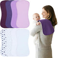 Baby Burp Cloths 8-Pack, Waterproof Burping Cloths, 4-Layer Super Absorbent & by Benoxine