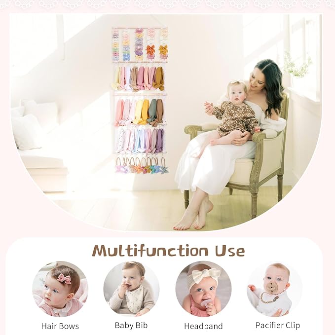 POVETIRE Headband Holder Hair Bows Organizer - Image 4