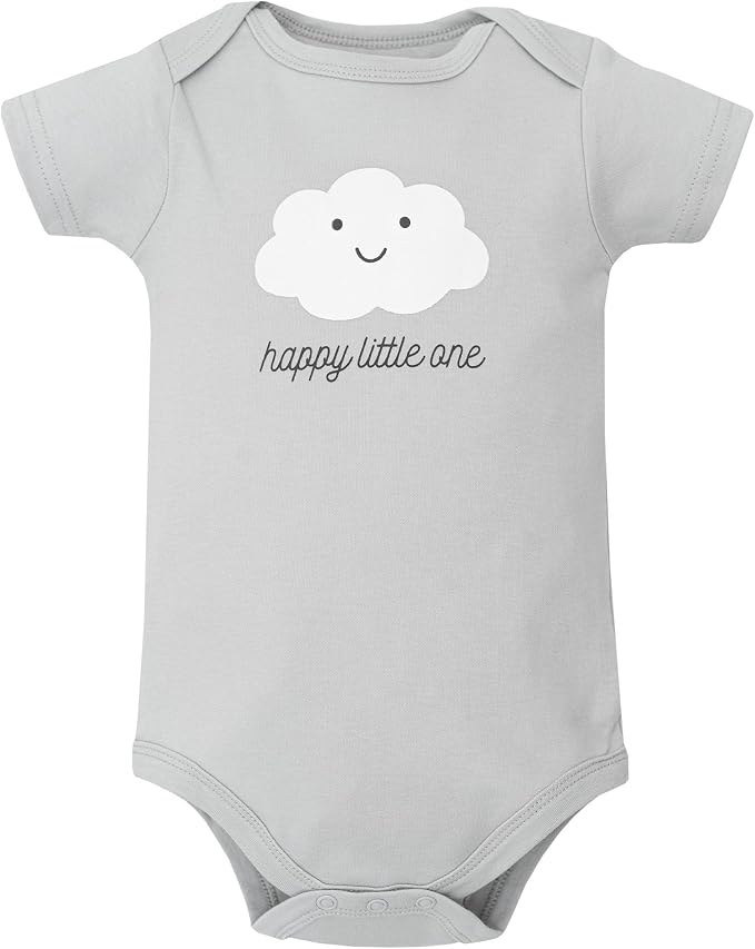Hudson Baby Unisex Baby Cotton Bodysuits 5-Pack - Image 7