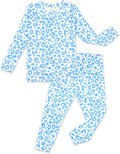 moimoln Cotton Modal Baby Toddler Pajamas Check Solid Leopard 6M-8Y by moimoln
