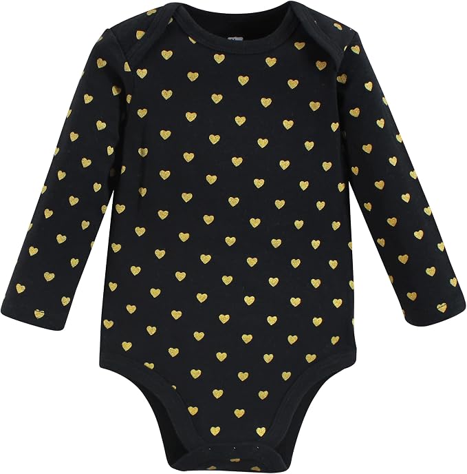 Hudson Baby Baby Girls' Cotton Long-sleeve Bodysuits 3-pack - Image 4