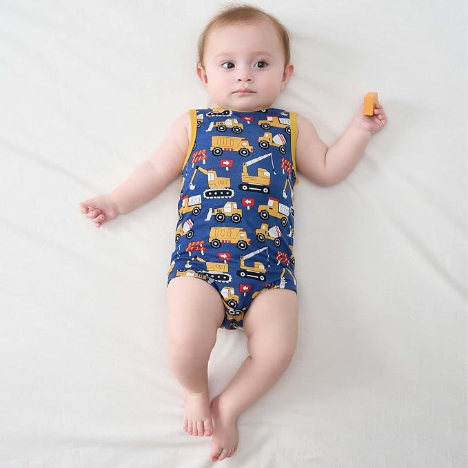 pureborn Baby Girls Boys Bodysuit Super Soft Cotton Romper 0-24 Months | - Image 2