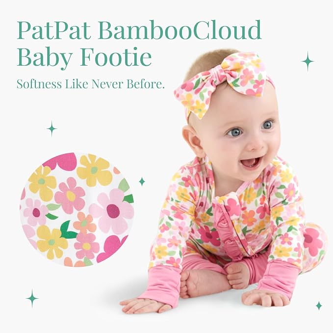 PATPAT Bamboo Viscose Baby Footie - Image 2