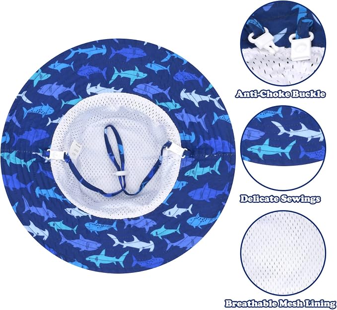 Sarfel Baby Sun Hat Summer Baby Boy Hats UPF 50+ Sun Protection Toddler Hat - Image 2