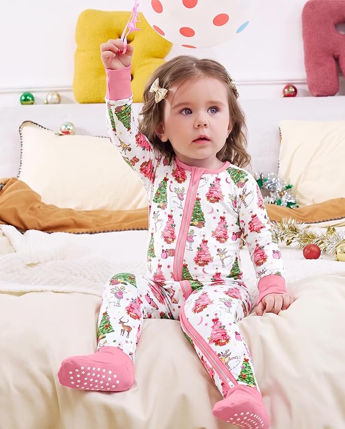 babee Reshinee Viscose derived from bamboo Baby Pajamas Convertible Footie - Image 8