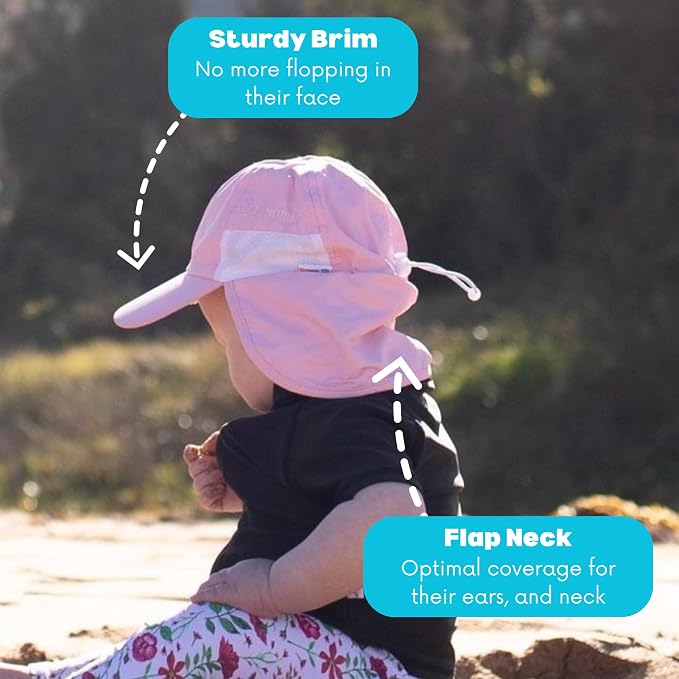 SwimZip Sun Hat with Neck Flap | UPF 50+ Protection - Image 7
