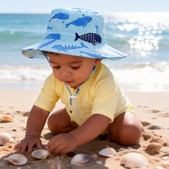 Komorebi Toddler Sun Hat UPF 50+ Kids Beach Bucket Hats Boys Girls 0-8Y | Cute - Image 2