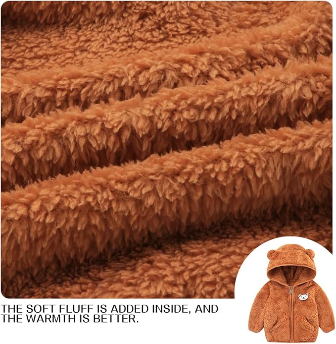 Baby Boy Fleece Jacket Girl Winer Clothes Coat - Image 6