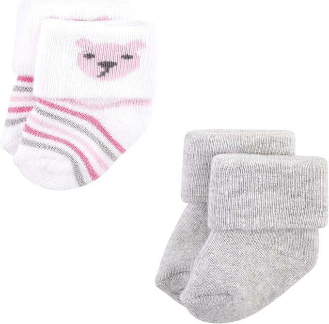 Hudson Baby Baby 8-pack Cotton Rich Newborn and Terry Socks - Image 3
