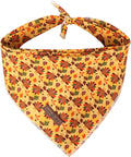 Lionet Paws Thanksgiving Dog Bandana Washable Cotton Handkerchief Scarf by lionetpaws