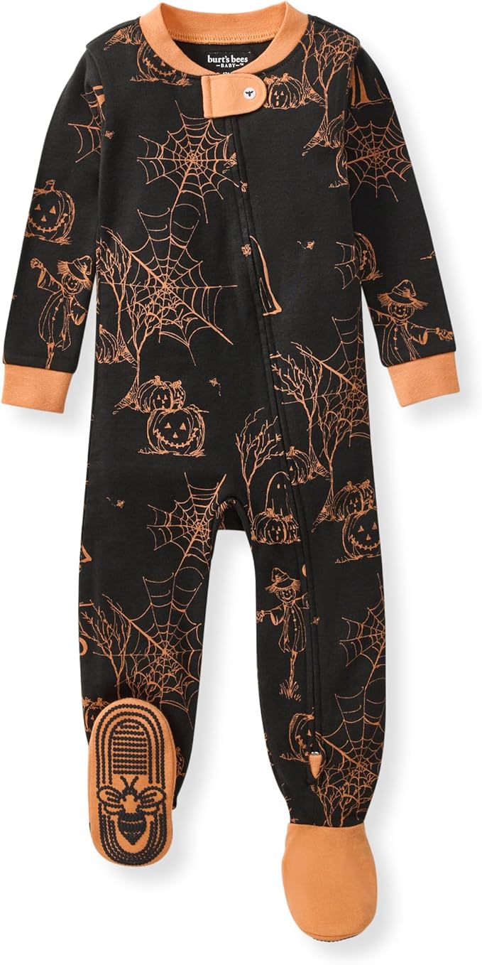 Burt's Bees Baby Boys Organic Cotton, Snug Fit Footed Sleeper Pajamas | by BurtsBeesBaby