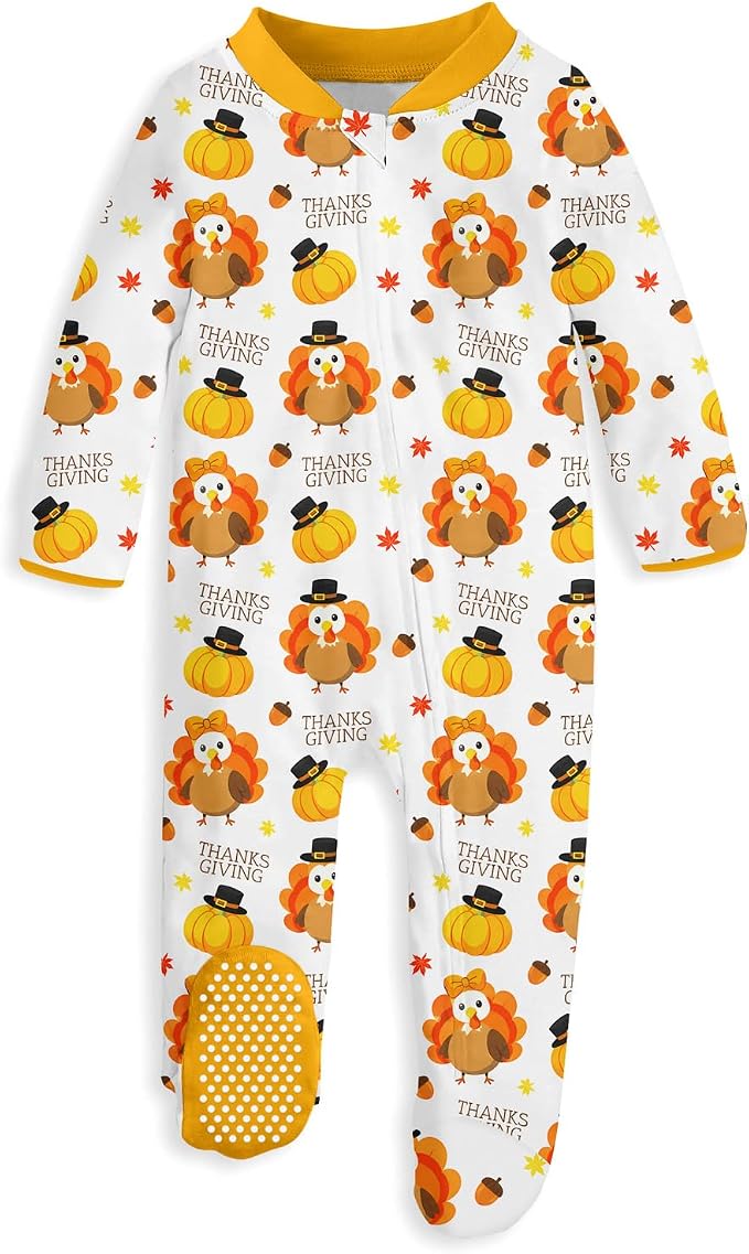 uideazone Baby Girls Footed Pajamas, Zip Sleeper by uideazone