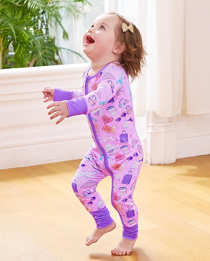 babee Reshinee Viscose derived from bamboo Baby Pajamas Convertible Footie - Image 3