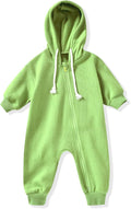 Unutiylo Unisex Baby Boys Girls Long Sleeve Infant Baby Zipper Hooded Jumpsuits by Unutiylo