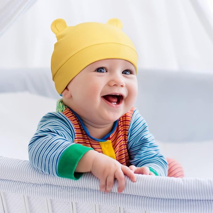 Geyoga Pieces Newborn Baby Hat Bear Ears - Image 5