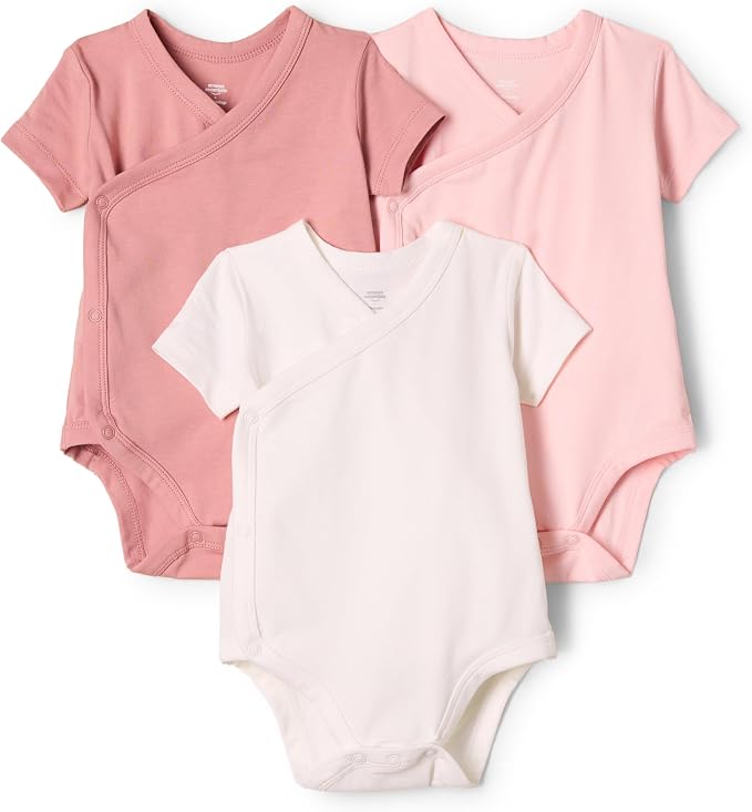 Amazon Essentials x Sofia Grainge Unisex Babies' Side Snap Short Sleeve Bodysuit by AmazonEssentials