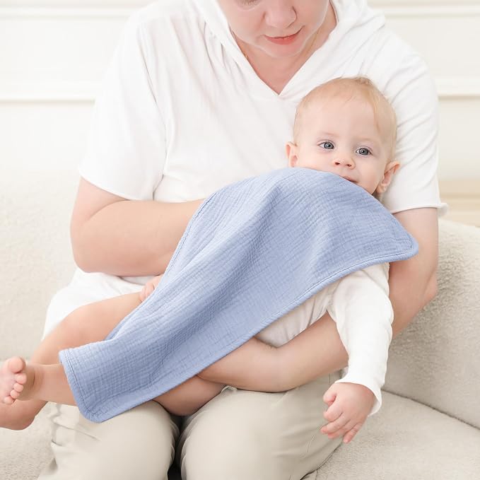 Susurration Muslin Burp Cloths, Soft Baby Burping Cloths - Image 6