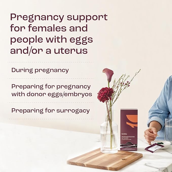 The Prenatal Essentials for Females - Vitamins to Support Pregnancy - Folic Acid, Methylated Folate, DHA (Omega-3), Choline and More - 30-Day Supply