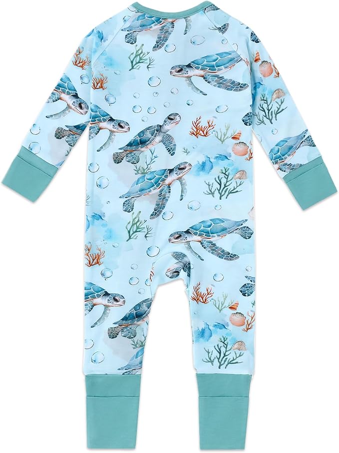 Baby Viscose of Bamboo Convertible Footie Pajamas - Image 2