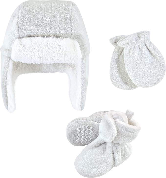 Hudson Baby Baby Hudson Baby Unisex Baby Trapper Hat, Mitten and Bootie Set - Image 2